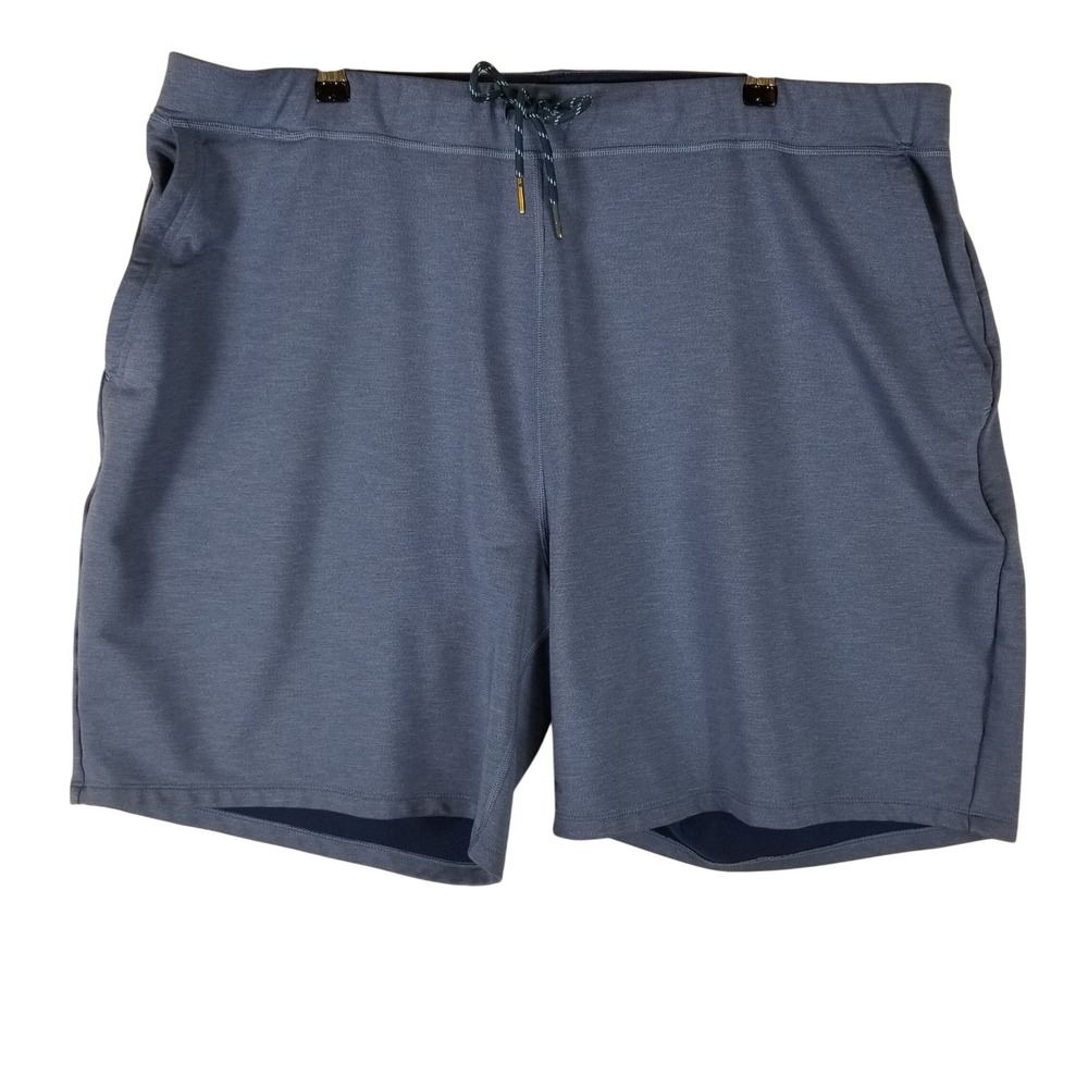 Vineyard Vines Knit Shorts Men 2X Tall Blue On-The-Go OTG Performance Drawstring